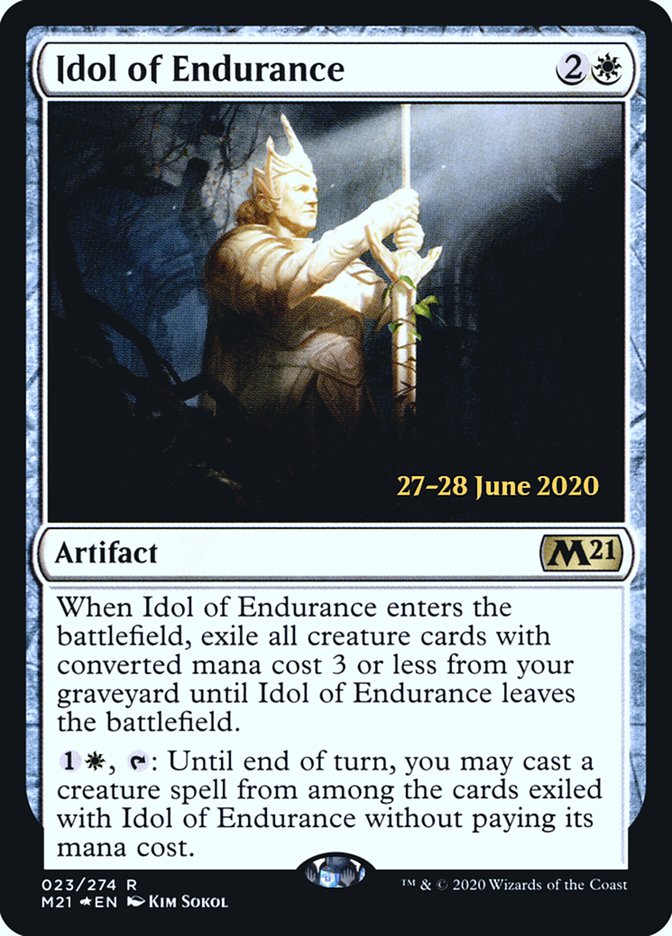 Idol of Endurance [Core Set 2021 Prerelease Promos]