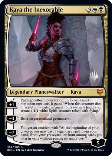 Kaya the Inexorable (Promo Pack) [Kaldheim Promos]