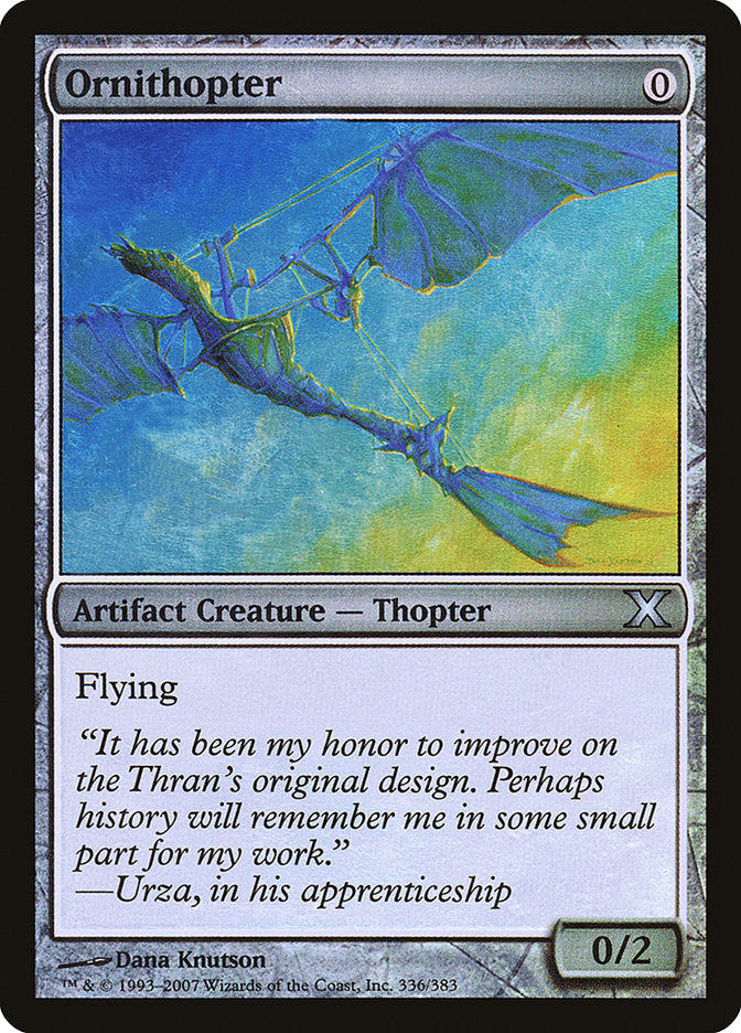 Ornithopter (Premium Foil) [Tenth Edition]