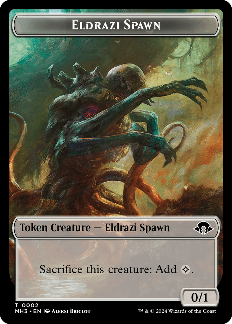 Eldrazi Spawn // Fanatic of Rhonas Double-Sided Token [Modern Horizons 3 Tokens]