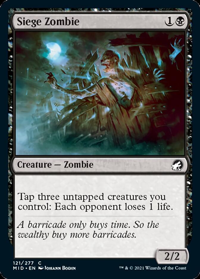 Siege Zombie [Innistrad: Midnight Hunt]