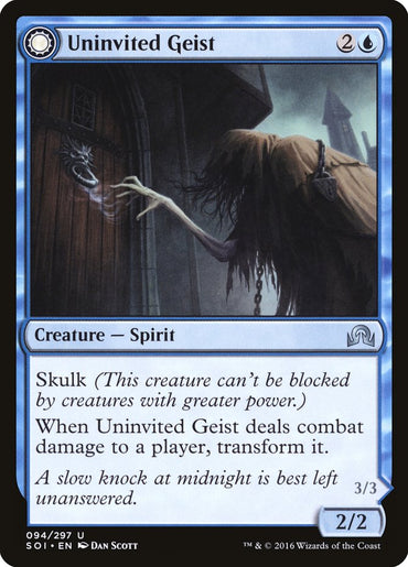 Uninvited Geist // Unimpeded Trespasser [Shadows over Innistrad]