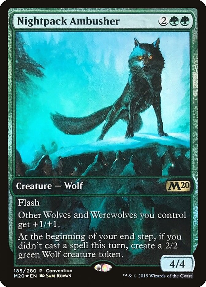 Nightpack Ambusher (Convention) (Full Art) [Core Set 2020 Promos]