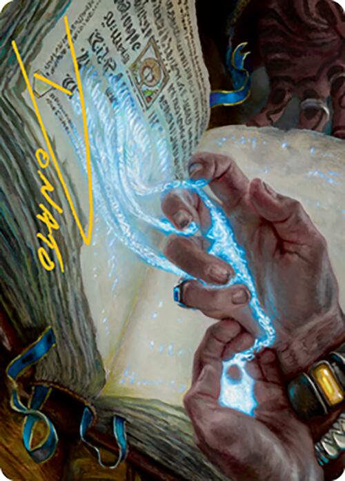 Mystic Redaction Art Card (Gold-Stamped Signature) [Modern Horizons 2 Art Series]