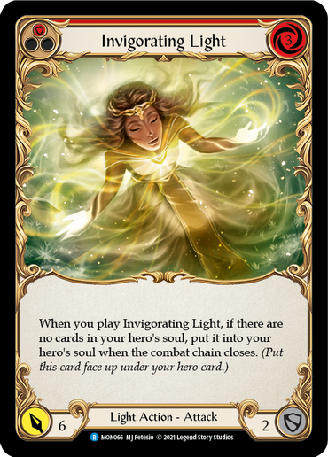 Invigorating Light (Red) [MON066-RF] (Monarch)  1st Edition Rainbow Foil