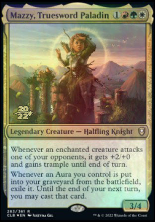 Mazzy, Truesword Paladin [Commander Legends: Battle for Baldur's Gate Prerelease Promos]