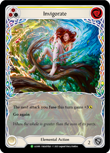 Invigorate (Yellow) [LGS081] (Promo)  Rainbow Foil