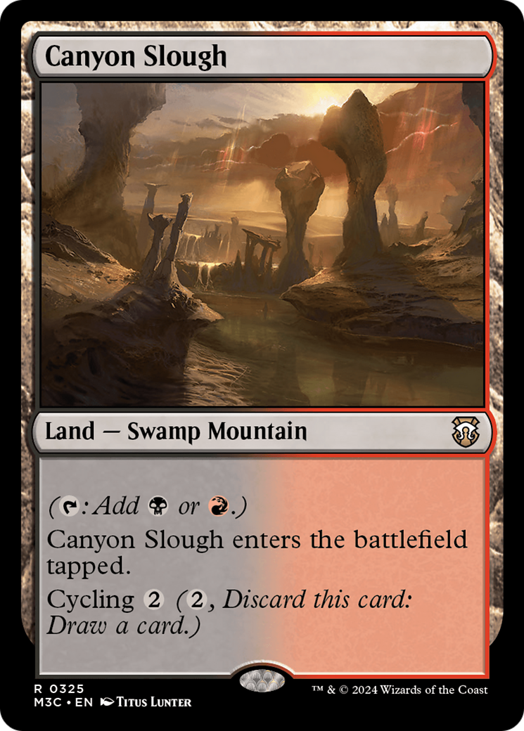 Canyon Slough (Ripple Foil) [Modern Horizons 3 Commander]