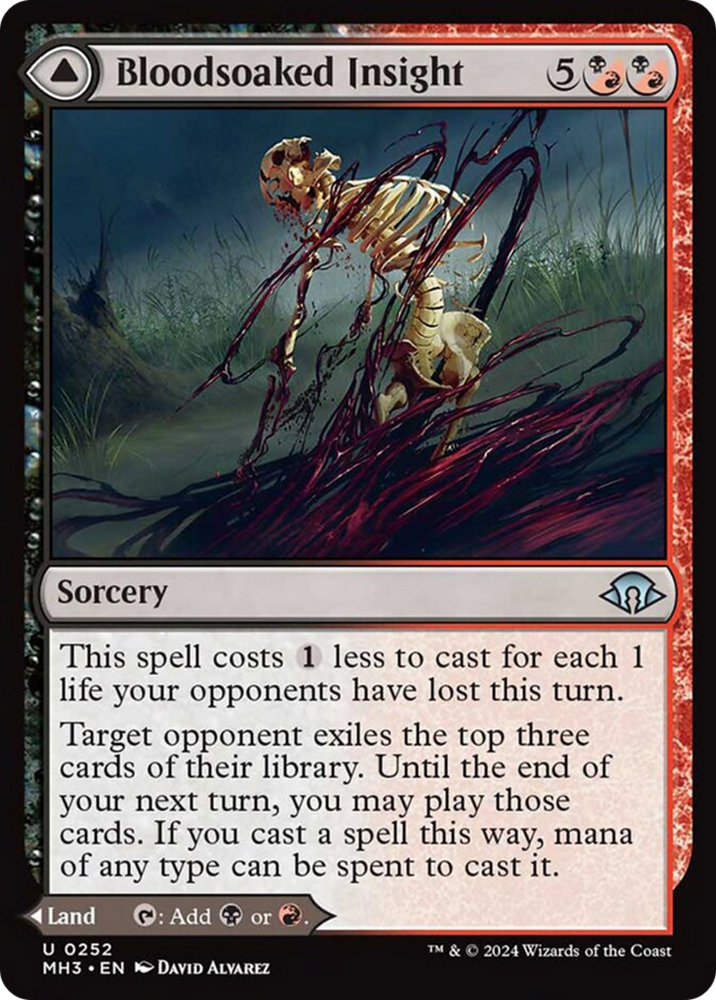 Bloodsoaked Insight // Sanguine Morass [Modern Horizons 3]