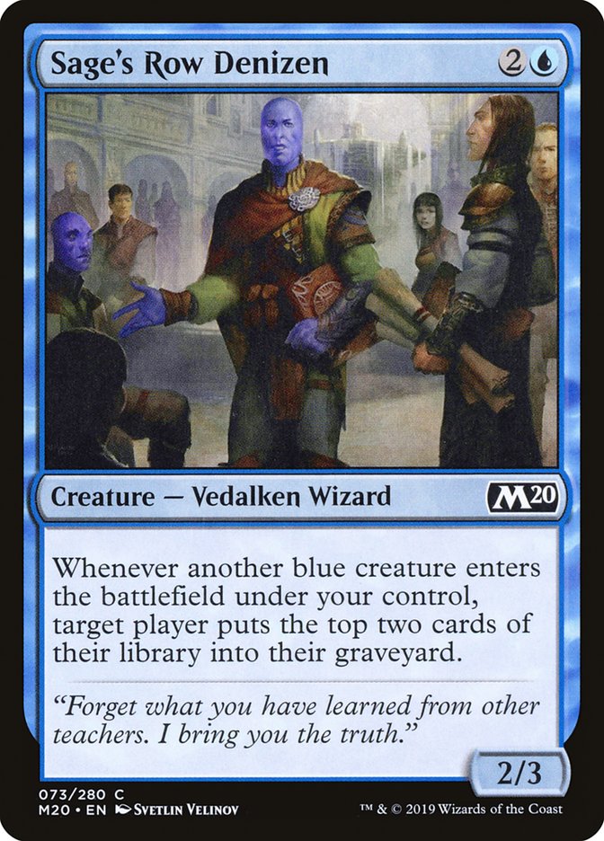 Sage's Row Denizen [Core Set 2020]