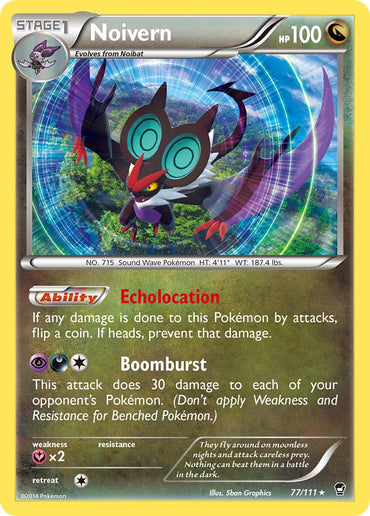 Noivern (77/111) (Cosmos Holo) (Blister Exclusive) [XY: Furious Fists]