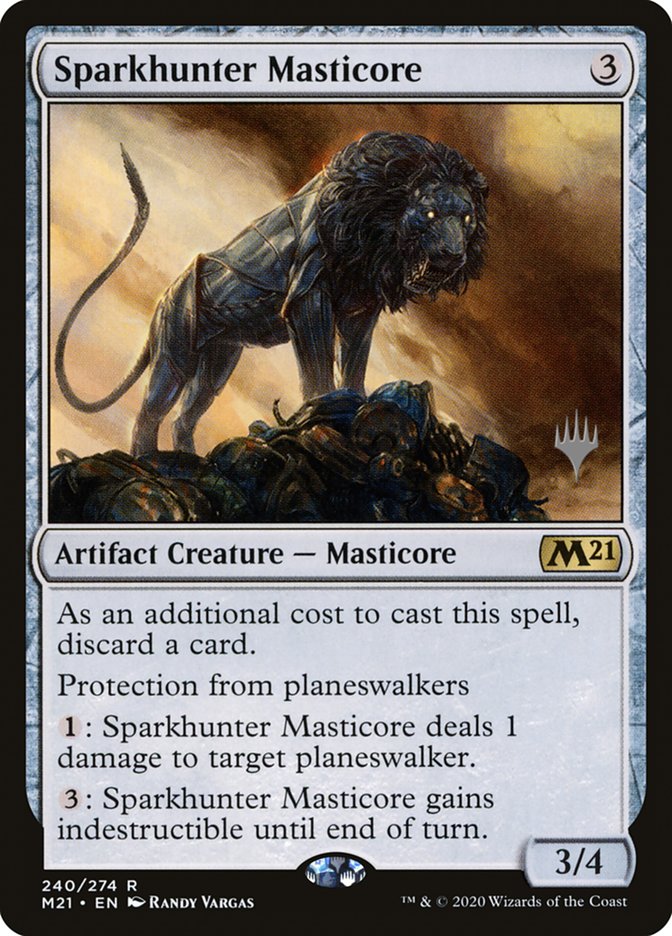 Sparkhunter Masticore (Promo Pack) [Core Set 2021 Promos]