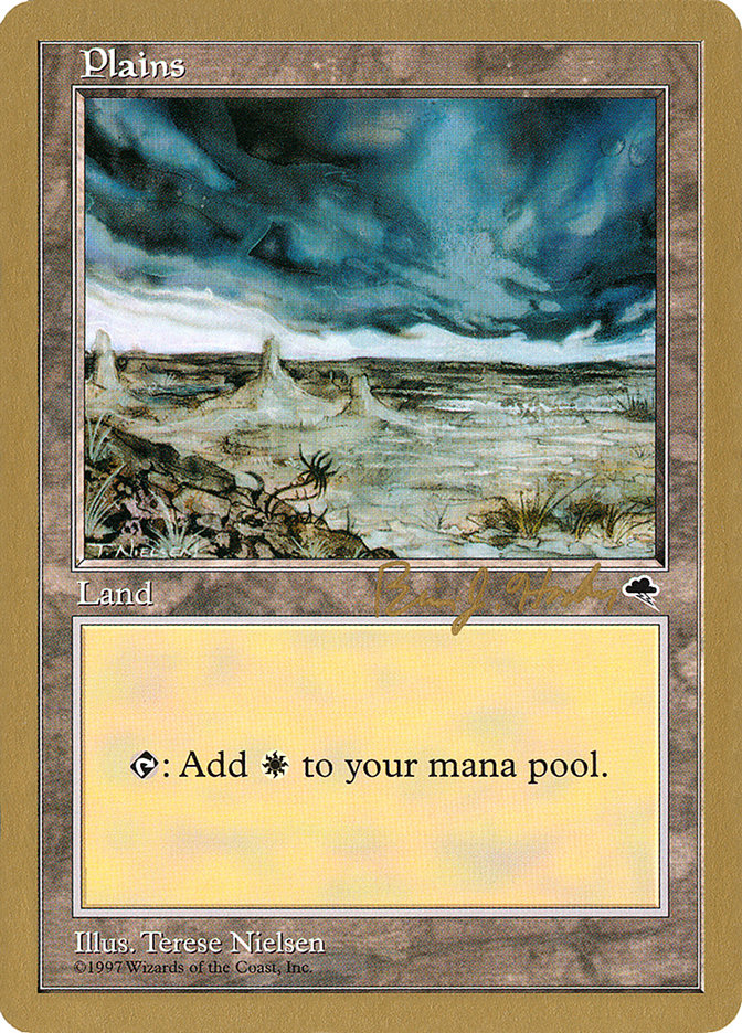 Plains (bh334) (Brian Hacker) [World Championship Decks 1998]