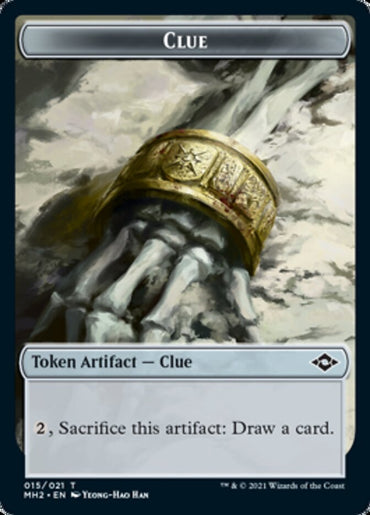 Clue (15) // Zombie Army Double-Sided Token [Modern Horizons 2 Tokens]