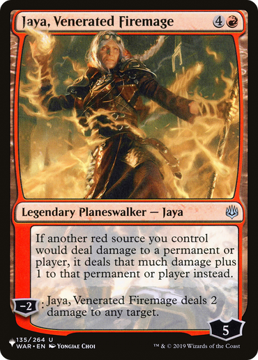 Jaya, Venerated Firemage [The List]