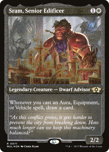 Sram, Senior Edificer (Foil Etched) [Multiverse Legends]