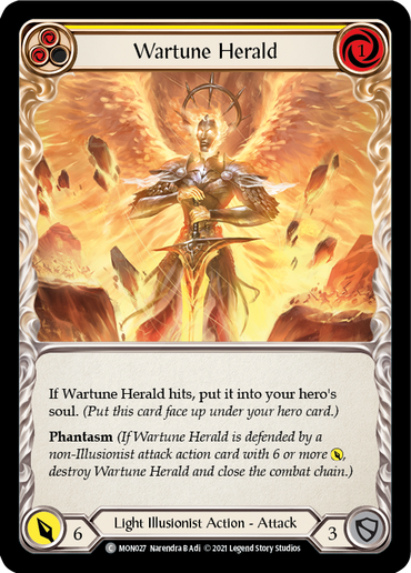 Wartune Herald (Yellow) [MON027] (Monarch)  1st Edition Normal