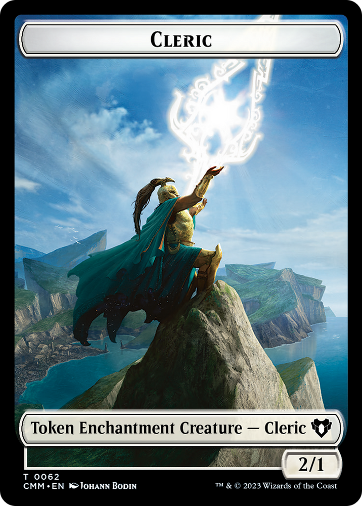 Elf Warrior // Cleric Double-Sided Token [Commander Masters Tokens]