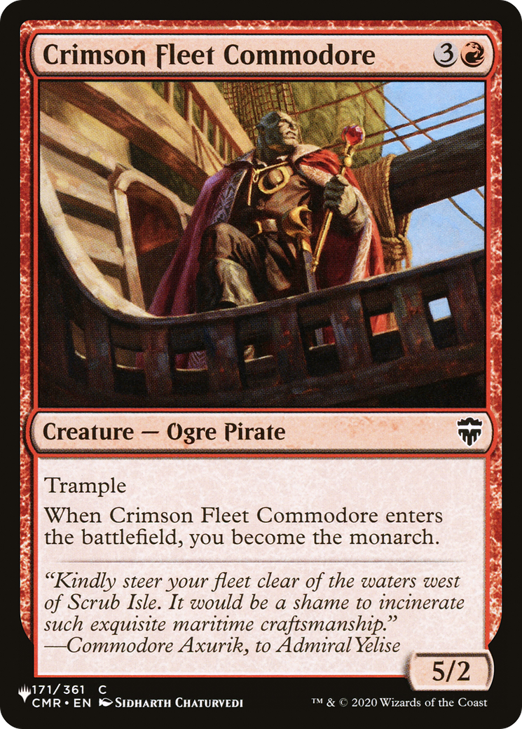 Crimson Fleet Commodore [The List]