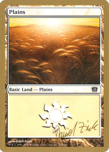 Plains (dz333) (Daniel Zink) [World Championship Decks 2003]