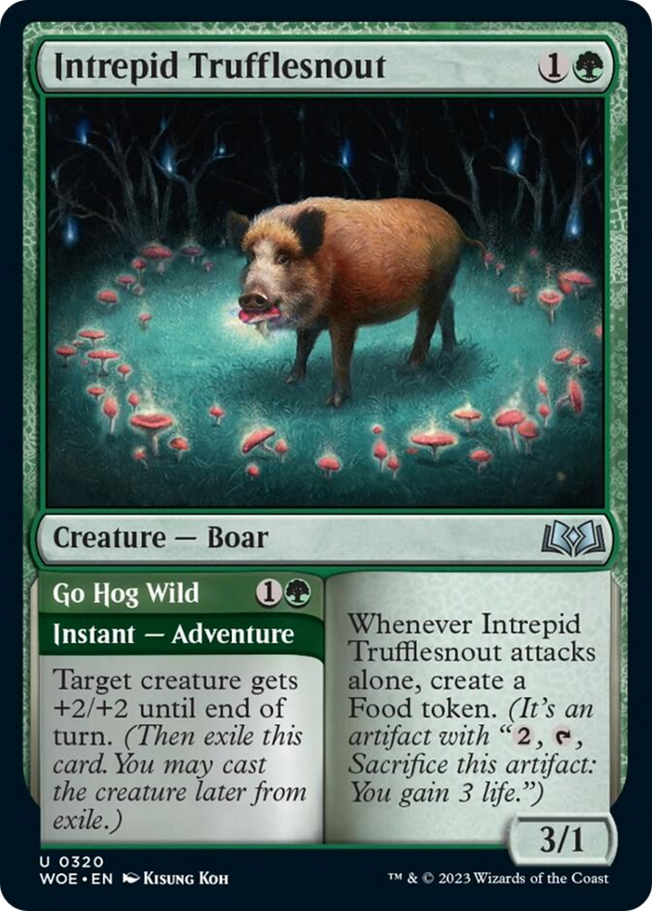 Intrepid Trufflesnout // Go Hog Wild [Wilds of Eldraine]