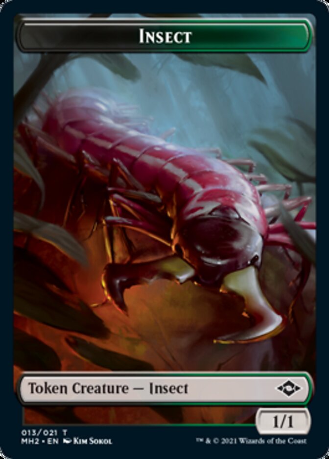 Clue (15) // Insect Double-Sided Token [Modern Horizons 2 Tokens]