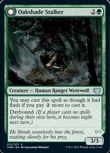 Oakshade Stalker // Moonlit Ambusher [Innistrad: Crimson Vow]