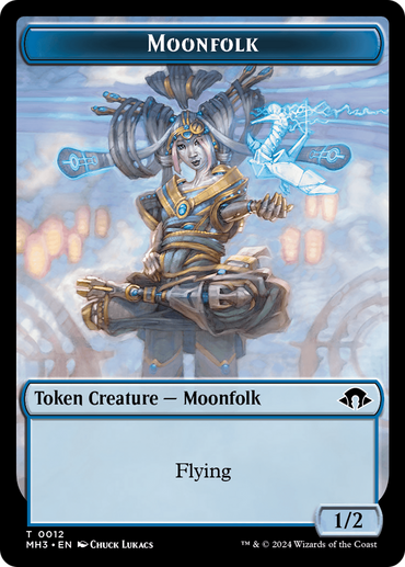 Moonfolk // Energy Reserve Double-Sided Token [Modern Horizons 3 Tokens]