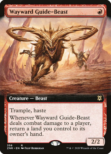 Wayward Guide-Beast (Extended Art) [Zendikar Rising]