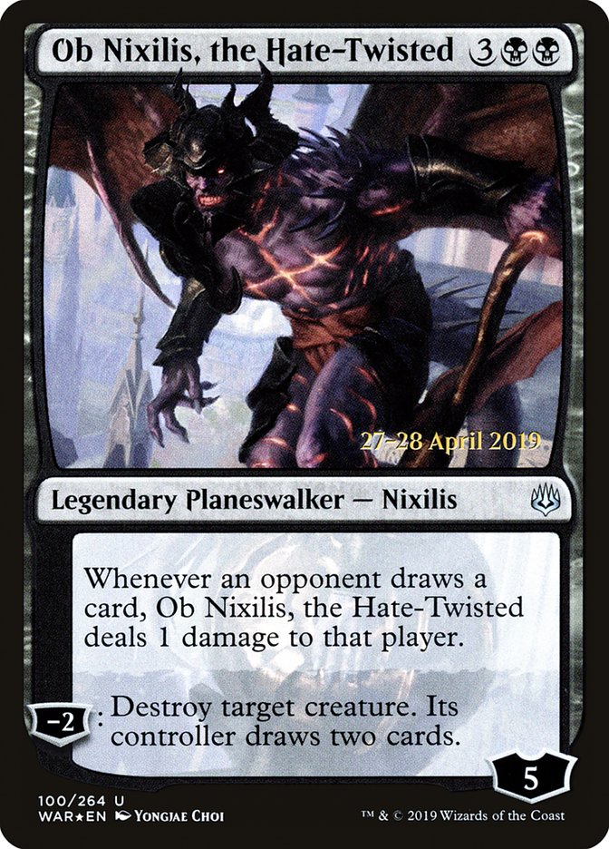 Ob Nixilis, the Hate-Twisted [War of the Spark Prerelease Promos]