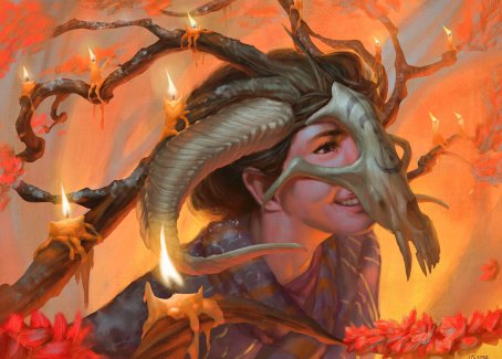 Hedgewitch's Mask Art Card [Innistrad: Midnight Hunt Art Series]