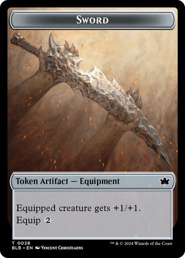 Sword Token [Bloomburrow Tokens]