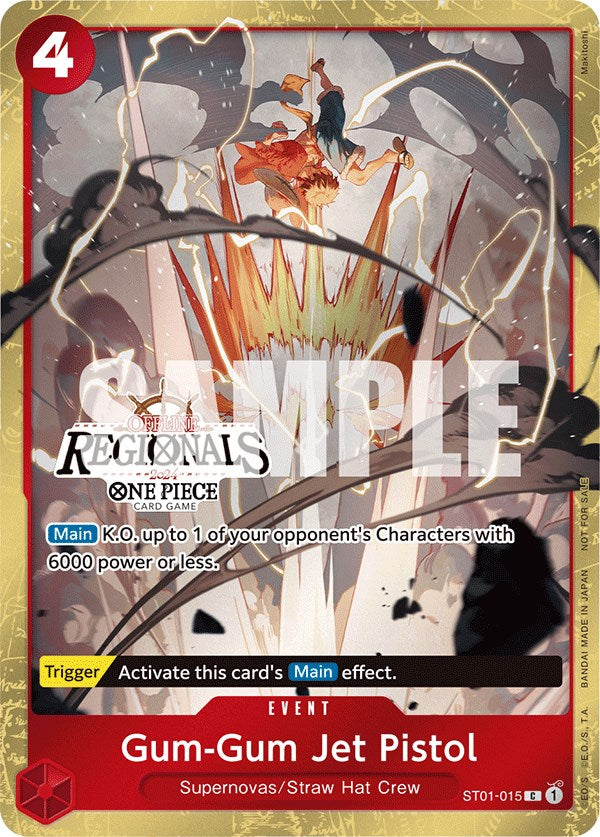 Gum-Gum Jet Pistol (Offline Regional 2024) [Participant] [One Piece Promotion Cards]