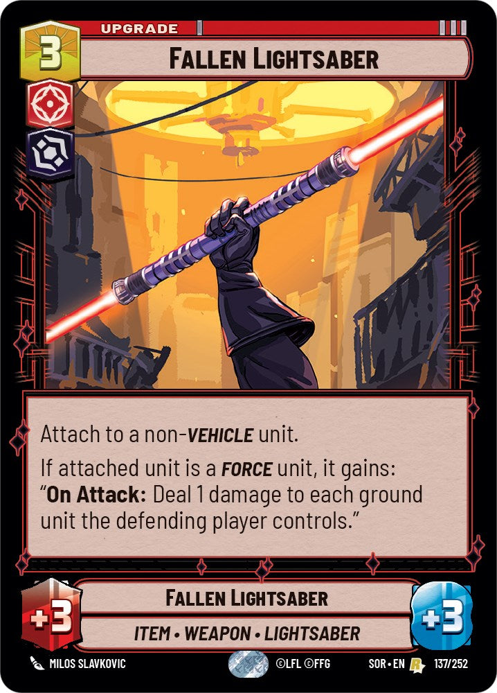 Fallen Lightsaber (137/252) [Spark of Rebellion]