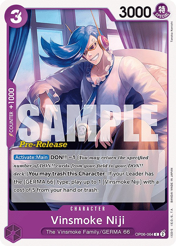 Vinsmoke Niji (064) [Wings of the Captain Pre-Release Cards]