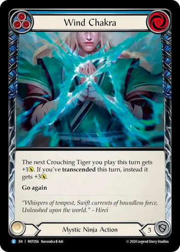 Wind Chakra (Blue) [MST056] (Part the Mistveil)  Rainbow Foil