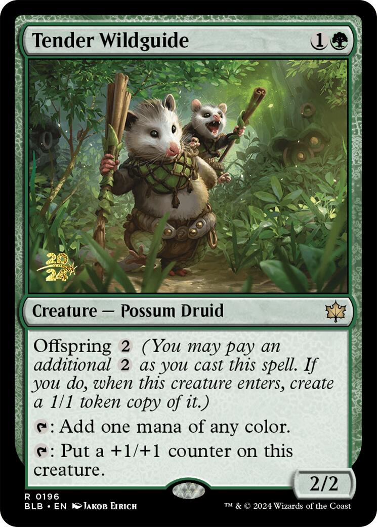 Tender Wildguide [Bloomburrow Prerelease Promos]