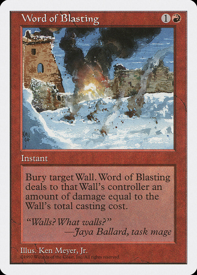 Word of Blasting [Fifth Edition]