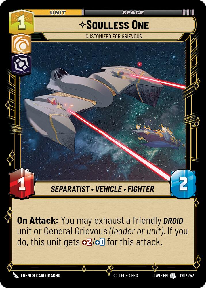 Soulless One - Customized for Grievous (179/257) [Twilight of the Republic]