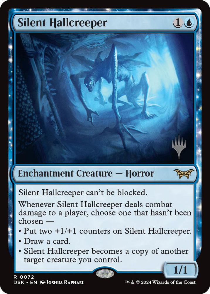 Silent Hallcreeper (Promo Pack) [Duskmourn: House of Horror Promos]