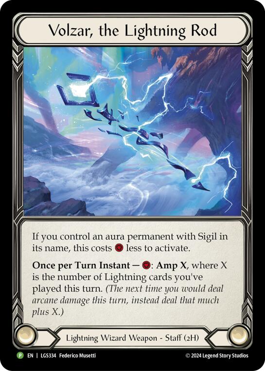 Volzar, the Lightning Rod - LGS334 [LGS334] (Promo)  Rainbow Foil