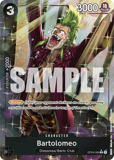 Bartolomeo (OP04-089) (Alternate Art) [Premium Booster -The Best-]