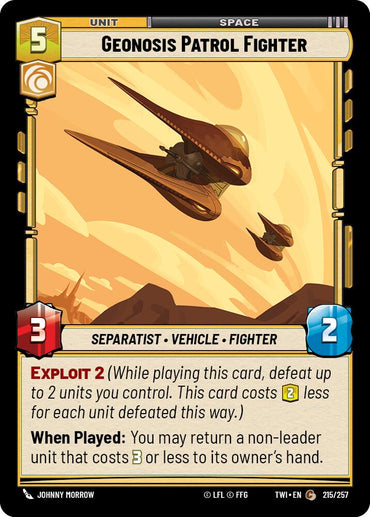 Geonosis Patrol Fighter (215/257) [Twilight of the Republic]