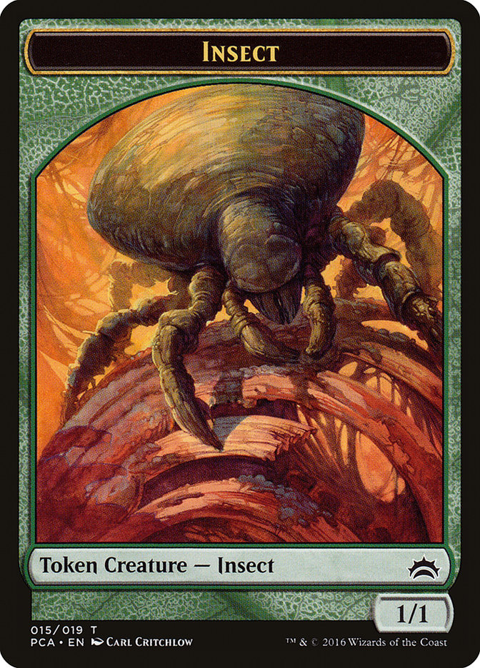 Goat // Insect Double-Sided Token [Planechase Anthology Tokens]