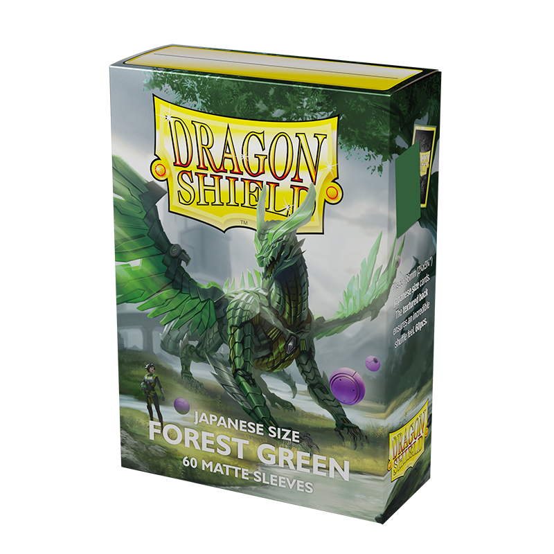 Dragon Shield: Japanese Size 60ct Sleeves - Forest Green (Matte)