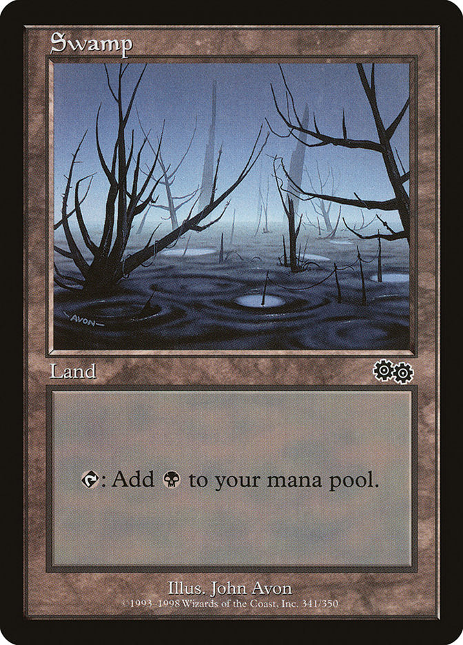 Swamp (341) [Urza's Saga]