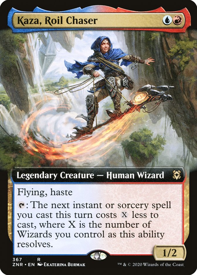 Kaza, Roil Chaser (Extended Art) [Zendikar Rising]