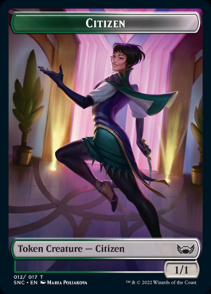 Plant // Citizen Double-Sided Token [Streets of New Capenna Commander Tokens]