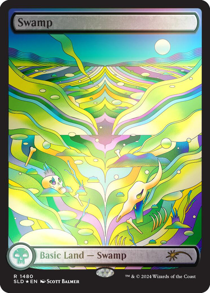 Swamp (1480) (Rainbow Foil) [Secret Lair Drop Series]