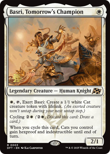 Basri, Tomorrow's Champion [Aetherdrift Prerelease Promos]